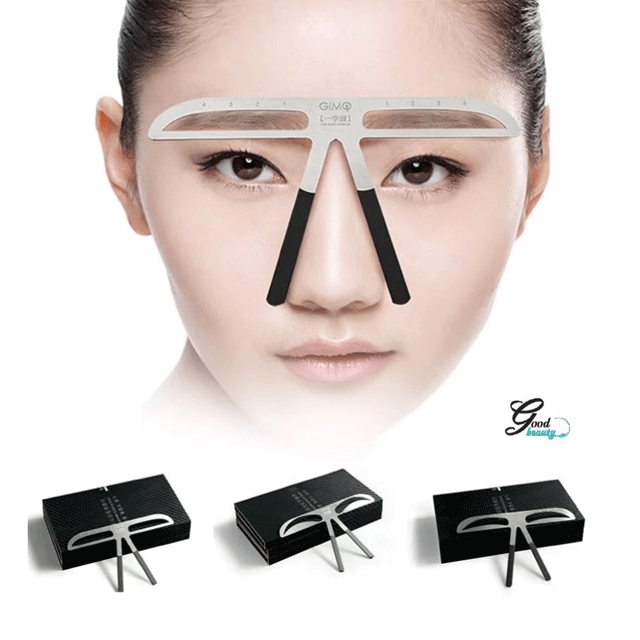 눈썹그리기 가이드 4종  일자형 자연형 아치형 산형  얼굴형에 맞춰 구부림